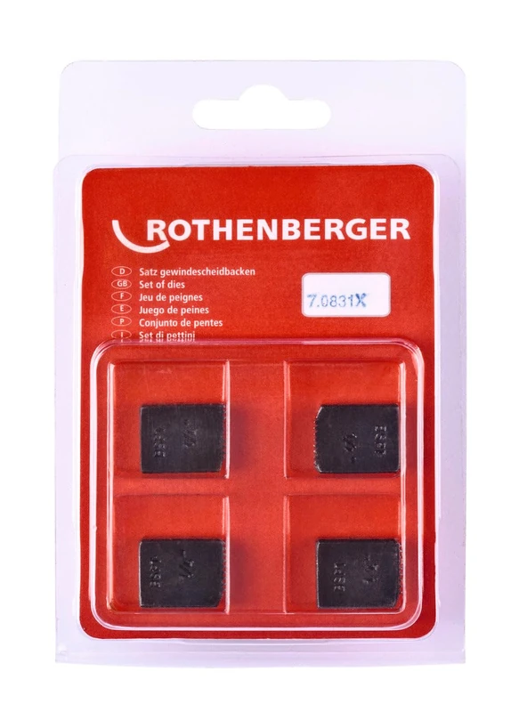Rothenberger ROT-070831X 070831X-Juego peines bspt-d 1/4 inch