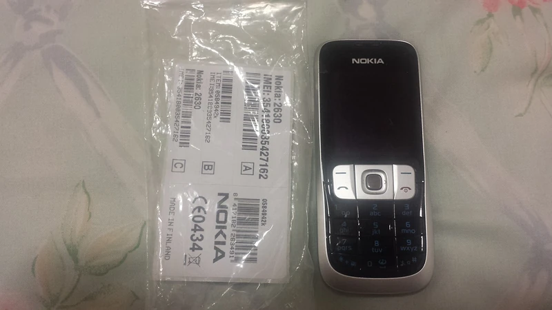 Nokia 2630 Sim Free Mobile Phone - Black/Silver - Image 1