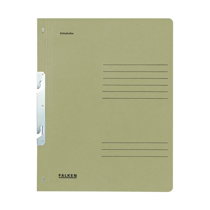 Exacompta - Ref 80000862001F - FALKEN - Hook-In Top-Down Flat Files - A4 (210 x 297mm) in Size, Blue Angel Certified, 250gsm Recycled Manilla - Grey (Pack of 50)