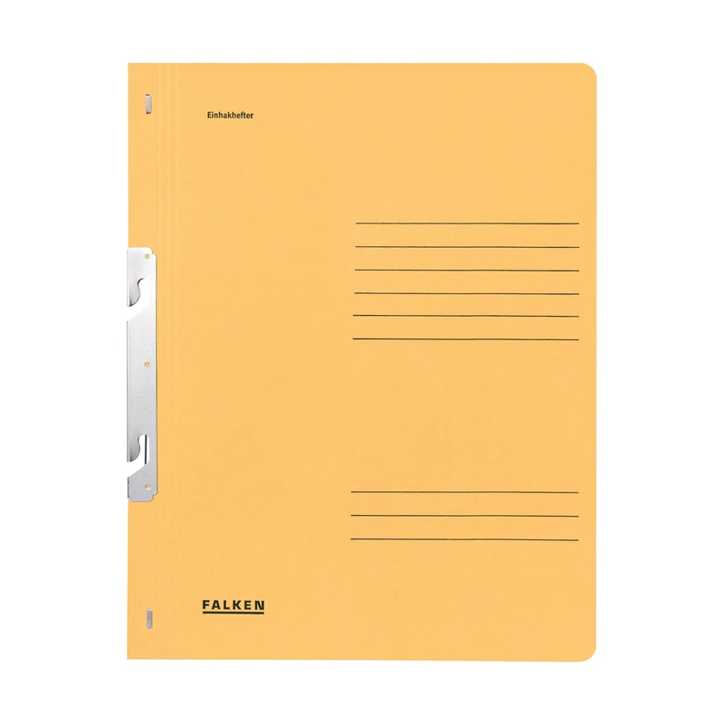 Exacompta - Ref 80000953001F - FALKEN - Hook-In Bottom-Up Flat Files - A4 (210 x 297mm) in Size, Blue Angel Certified, 250gsm Recycled Manilla - Buff (Pack of 50)