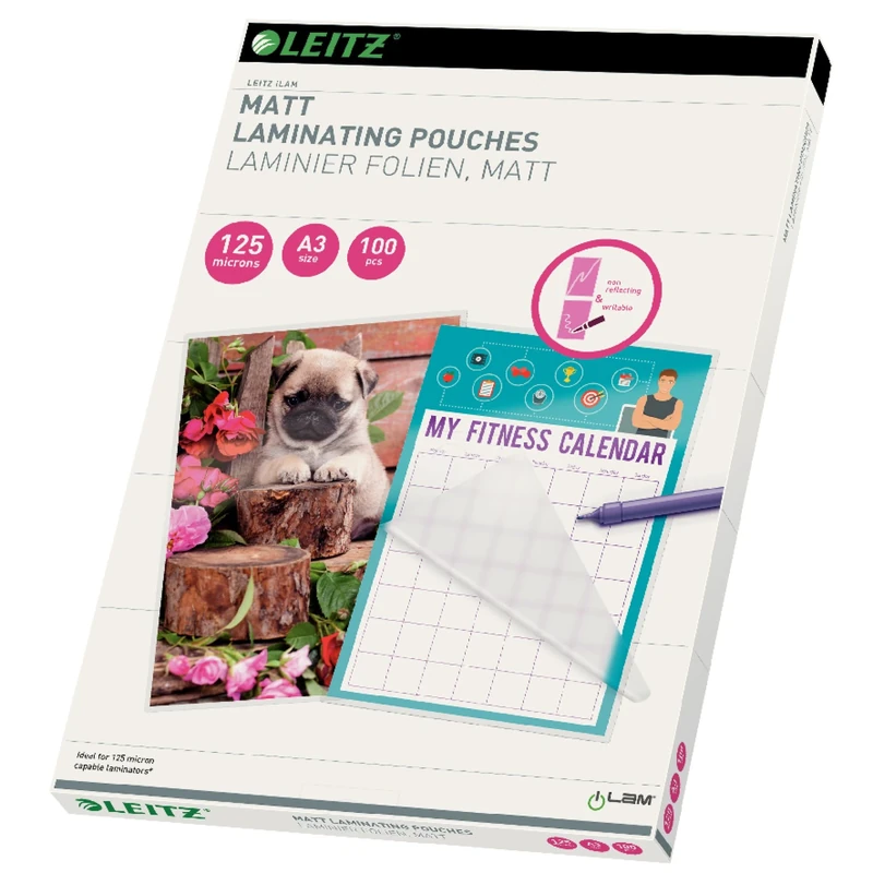 Leitz 16924 Thermal Laminating Pouches 125 Micron A3 Pack of 10