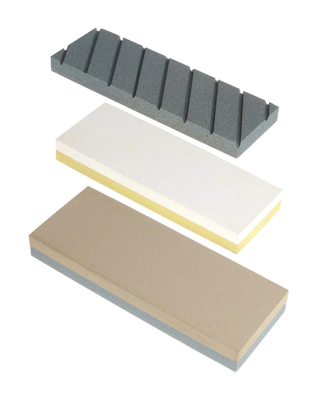 Norton Abrasives 87943 Waterstone Starter Kit; 220/1000 and 4000/8000 Combination Grits, Coarse Grit Flattening Stone, Instructional DVD, 8" x 3" x 1"