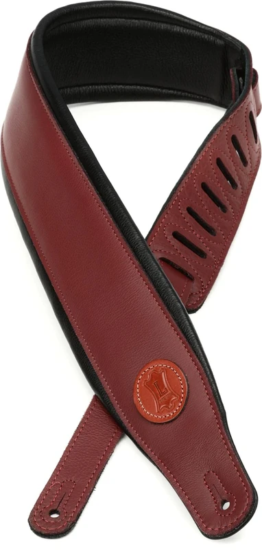 Levy's Leathers Signature Legacy Series Leather Strap for Guitar | Width 3" | Burgundy | (MSS2-BRG)