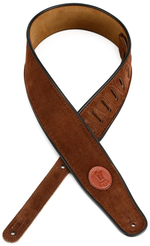 Levy's Suede Leather Guitar Strap Brown