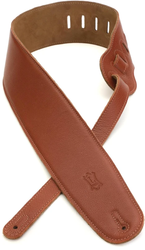 Levy's M4GF‐TAN 3.5-inch Leather Padded Strap - Tan