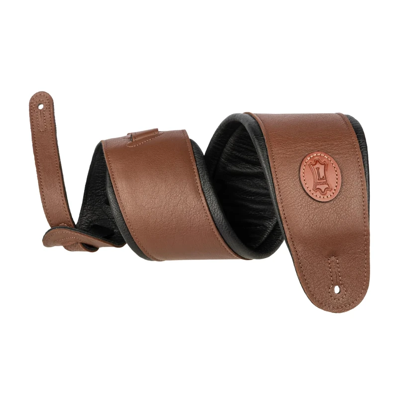 Levy's Leathers MSS2-4-BRN 4 Garment Leather Signature Series Guitar Strap,Brown
