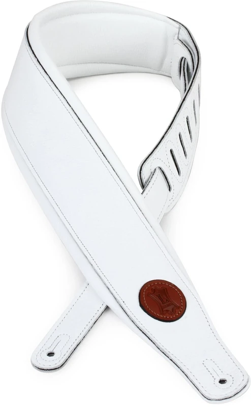 Levy's Leathers Mss2-wht Garment Leather Guitar Strap - White