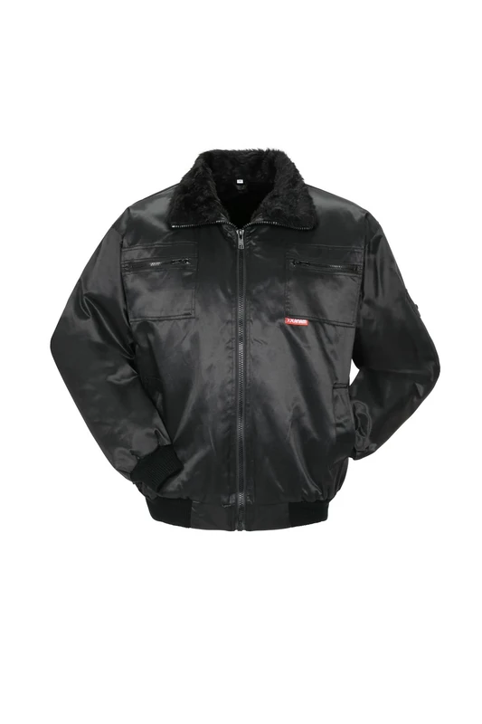 Planam 334048 Gletscher Pilot Jacket - Black, Size Medium - Image 1