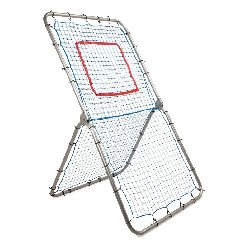 Champion Sports BN4272 Rebound Pitchback Net, Adjustable Training Practice Rebounder Bounceback Screen, Silver