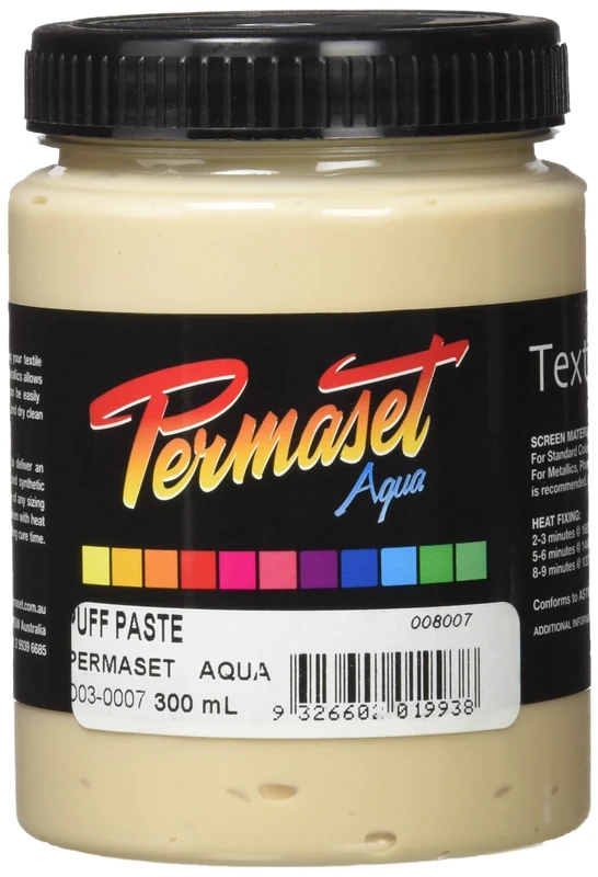 Aqua Puff Paste 300ml Screen Printing Paste for Fabric, Ideal for Home Office, Starter Kit, Fabric Paint, Screen Printer and other Fabric Ink