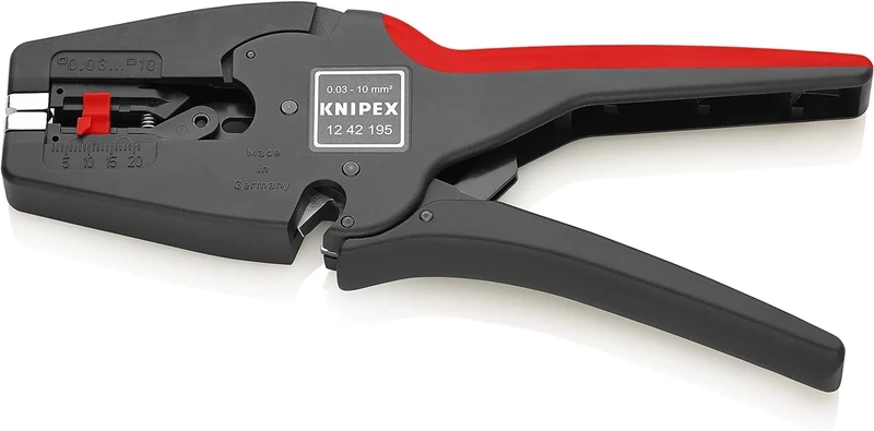 KNIPEX Multistrip 10 Automatic Insulation Stripper in Blister 195 mm, 12 42 195 SB