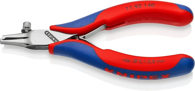 KNIPEX Electronics Wire Stripper with Multi-Component Handles 140 mm, 11 92 140