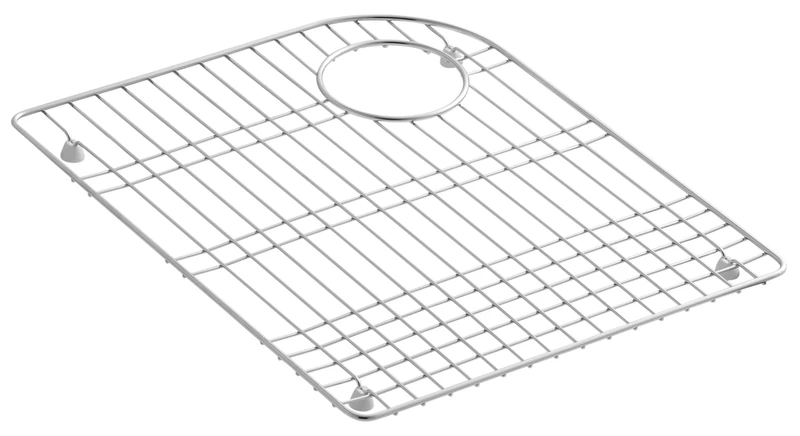 KOHLER K-6001-ST 14.7 Inches by 18 Inches Bottom Basin Rack, Stainless Steel