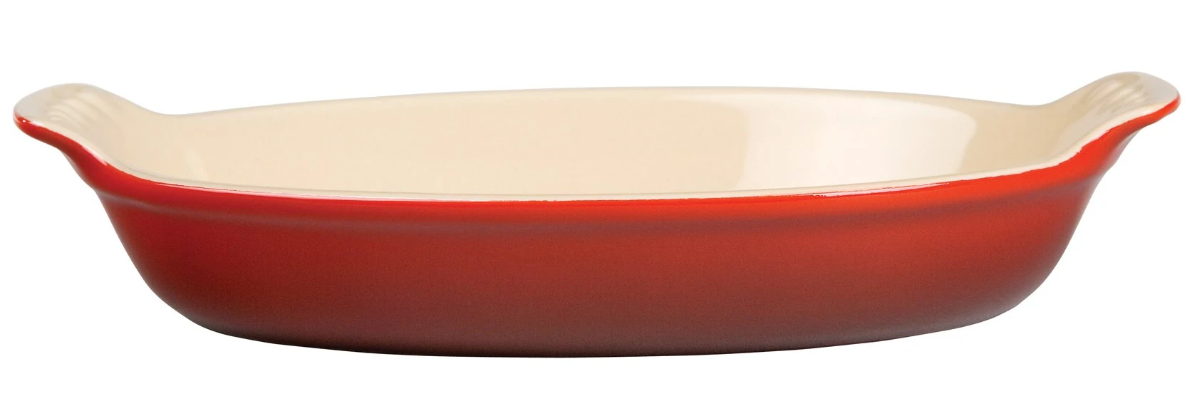 Le Creuset Stoneware Heritage Oval Au Gratin, 6 oz. (6.5"), Cerise