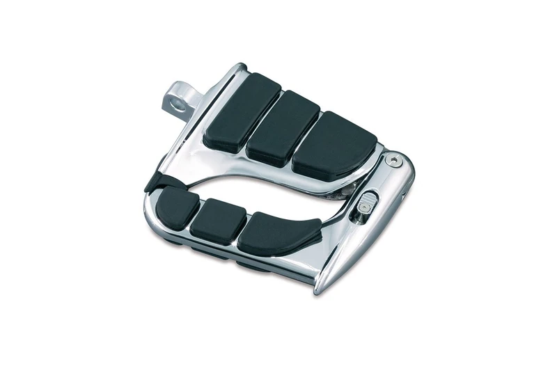 Kuryakyn 4466 Motorcycle Footpegs: SwingWing Cruise Pegs with Male Mount Adapters for 2010-19 Harley-Davidson Motorcycles, Chrome, 1 Pair