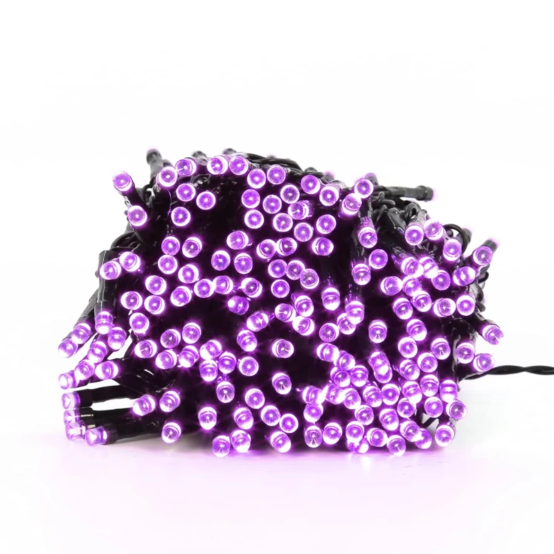 The Christmas Workshop 78050 300 Purple LED Chaser Christmas Lights / Indoor or Outdoor Fairy Lights / 20.9 Metres / 8 Light Modes / Great For Christmas, Weddings & Gardens