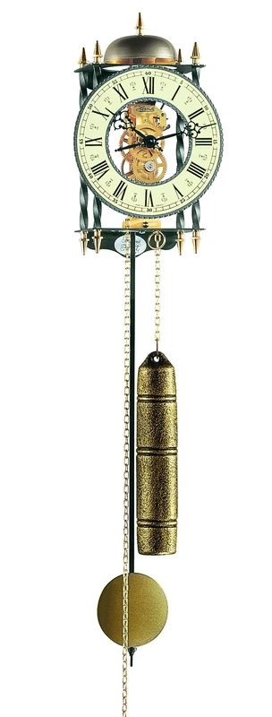 Hermle Mechanical Skeleton Wall Clock with Hour Strike 70503-000701