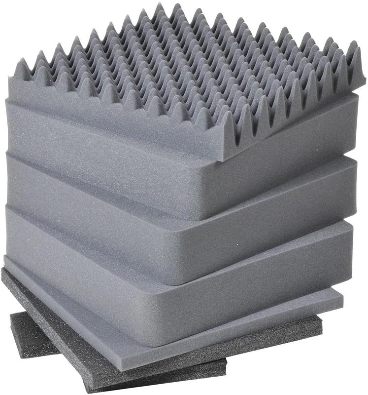 Peli 0341 Replacement Foam Set, Original Protector Case Accessory, Compatible 0340 Cube case, Colour: Black