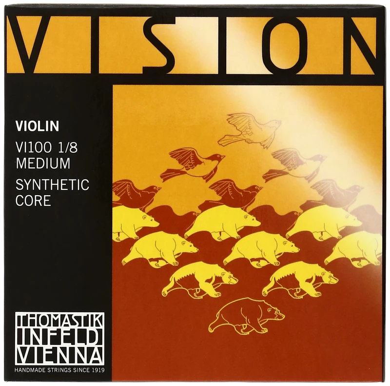 Thomastik Saiten für Violine Vision Synthetic Core Satz 1/8 Mittel