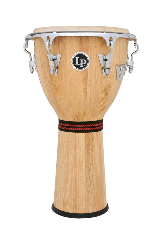 LP Latin Percussion Djembe Galaxy Natur 12,5" x 25" Ziegenfell, Siam Oak, Finish: Natur/Chrome, Comfort Curve II, LP720X, Handtrommel, Drum; Drum Circles