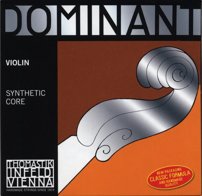 Thomastik-Infeld 135BMSW Dominant Violin Strings, Complete Set, 135Bmsw, 4/4 Size, Weich (Light), Chrome Steel Loop End E String