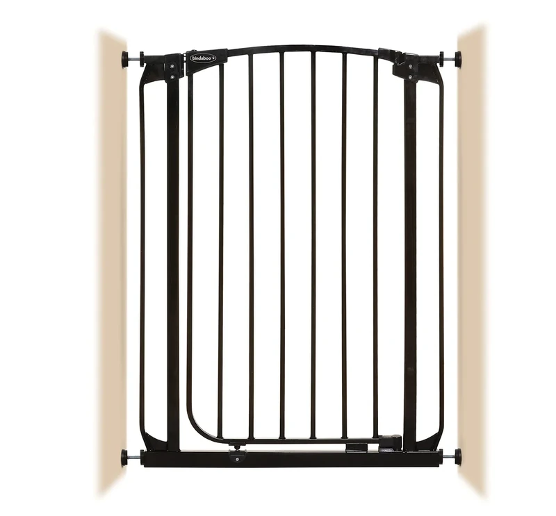 Bindaboo Zoe Pet/Dog Gate Xtra-Tall (Fits openings 71 to 80cm) Black