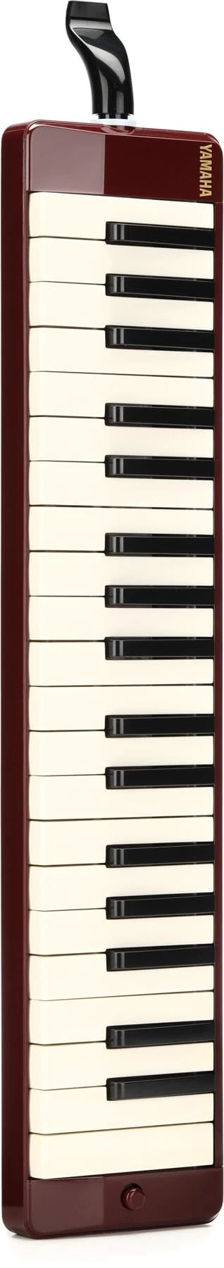 YAMAHA P-37D Pianica 37 keys, 3 Octaves, from f to f3, weight: 790g, incl. mouthpiece, extension pipe set and carrying case, dark red, 52.0 cm*6.0 cm*18.0 cm