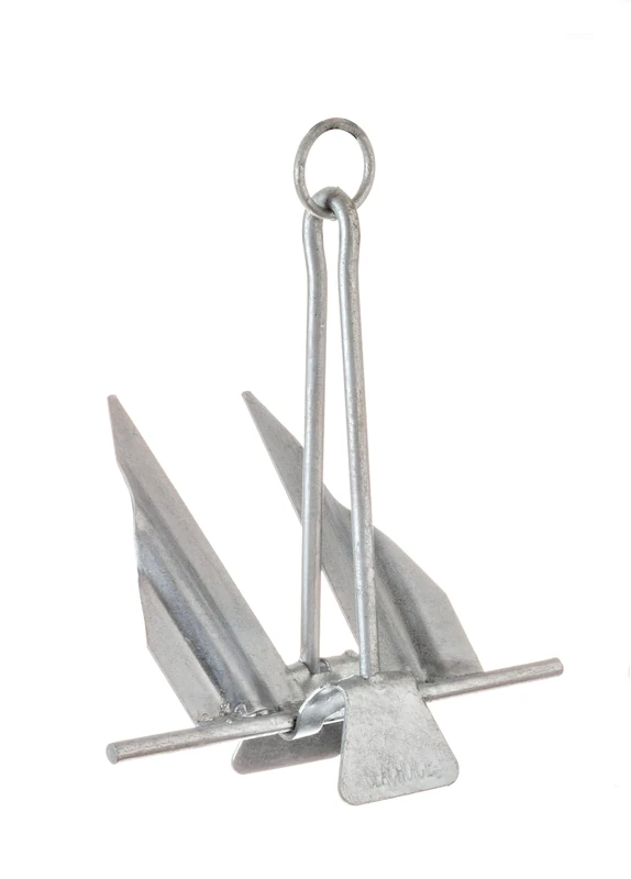 SEACHOICE 41640 Utility Anchor â€“ Hot-Dipped Galvanized Steel â€“ With Slip Ring Shank â€“ 15E â€“ For 28-to-30-Foot Boats