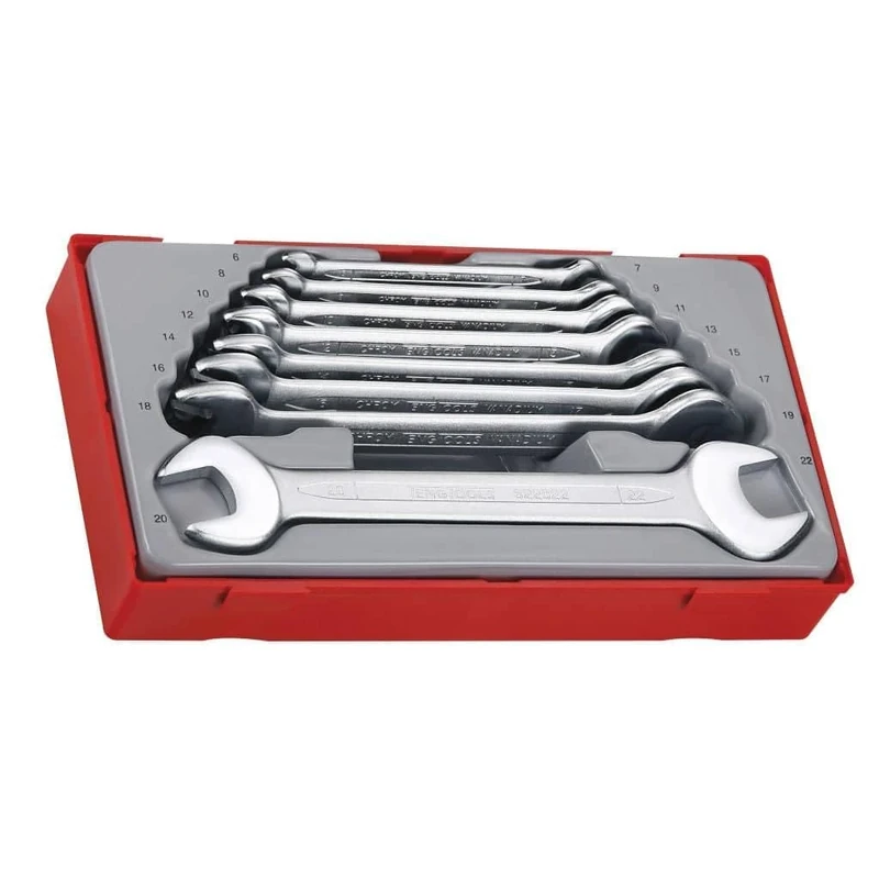 Teng TT6208Metric Open End Spanner Set (8 Pieces)