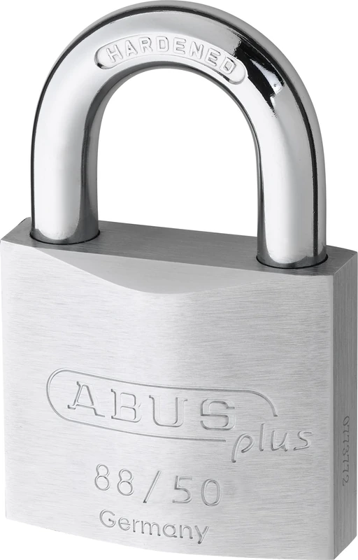 ABUS padlock 8850C 88/50 - High security brass padlock with hardened special steel shackle and Nano Protect coating for high corrosion protection - 2 keys included - 50 mm width