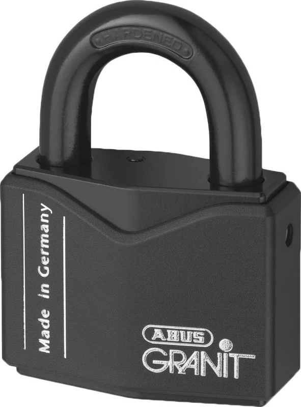 ABUSGranit Padlock 37RK/55 for Outdoor use - Made of Hardened Special Steel - with ABUS-Plus disc Cylinder - ABUS Security Level 10 - incl. 2 Keys - Black