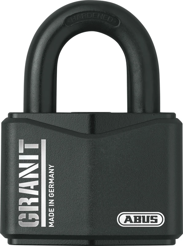 ABUS Padlock Granit 37/70 Premium Lock for Heavy-Duty use - high Security Level 10 - incl. 2 Keys - Black - 70mm