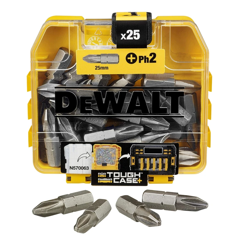 DeWalt DT7909QZ 25mm Flip PHillips No.2 Bits Screwdriver Bits (Box of 25)