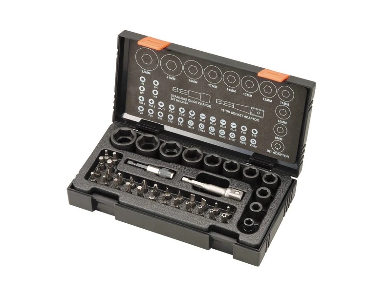 HITACHI 752500 45 Piece Impact Socket and Bit Set, Green