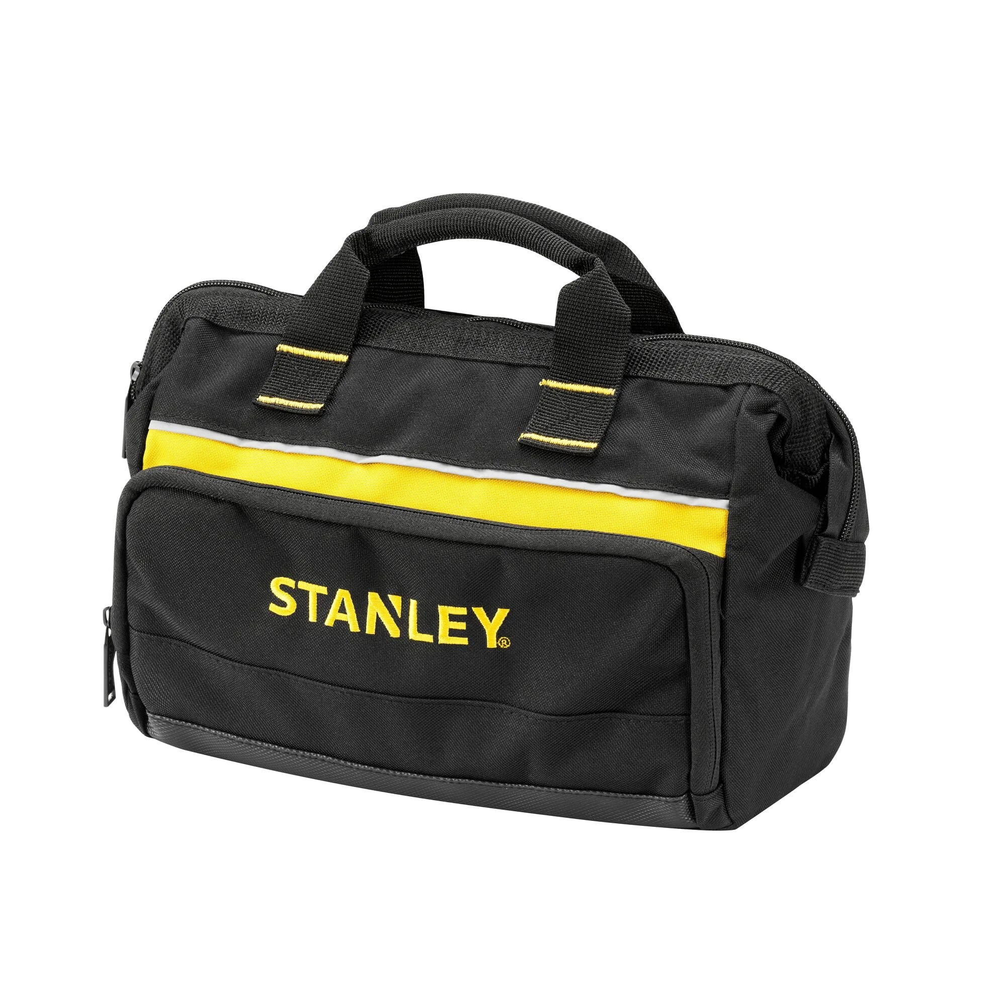 STANLEY Tool Bag (12 inches) - Multiple Pockets for Tool Organisation, Heavy-Duty 600 Denier Fabric, Black, 30 x 25 x 13 cm, 1-93-330
