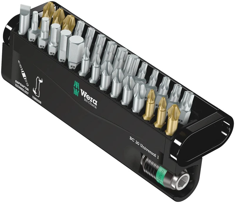 Wera 05056440001"Universal 1" Bit-Check - Silver (30-Piece) Multi