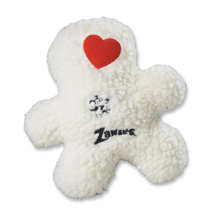 Zanies Embroidered Berber Boy Dog Toys, White - Image 1