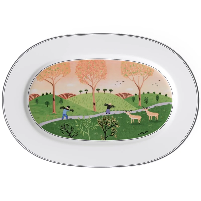 Villeroy & Boch Design Naif 34 cm Oval Platter