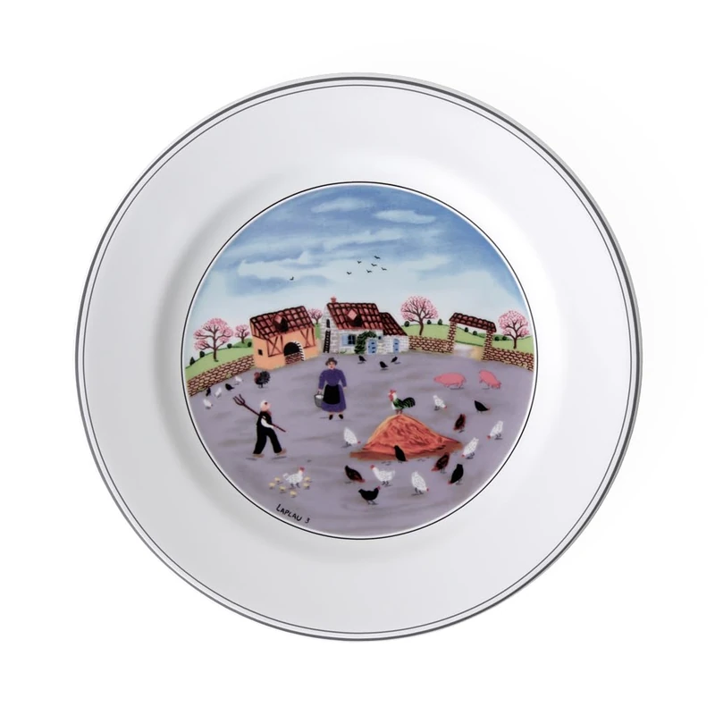 Villeroy & Boch Design Naif 21 cm Salad Plate, Poultry Farm