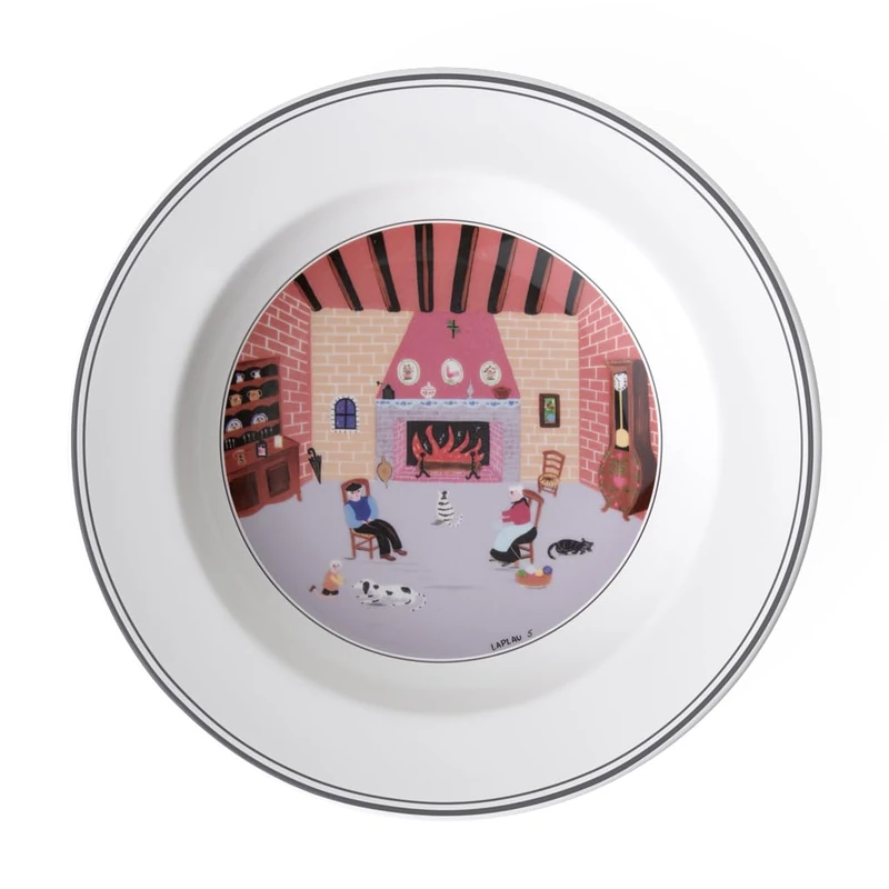 Villeroy & Boch Design Naif 21 cm deep Plate, Fireplace