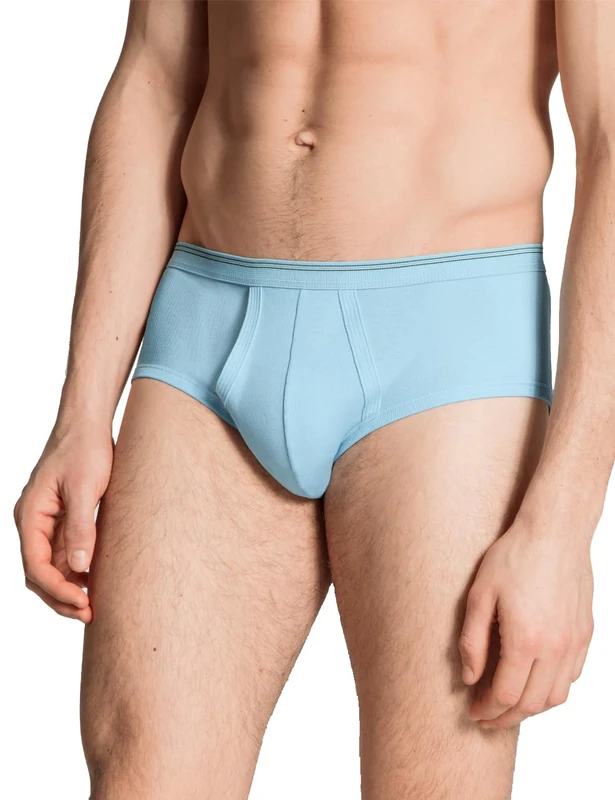 Calida Midislip Twisted Cotton Top for Men - Blue - XL