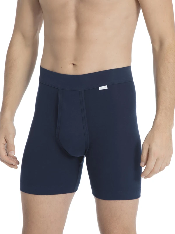Calida Men's Y-Fronts Boxer Shorts - Blue - Blau (Admiral 883) - Large