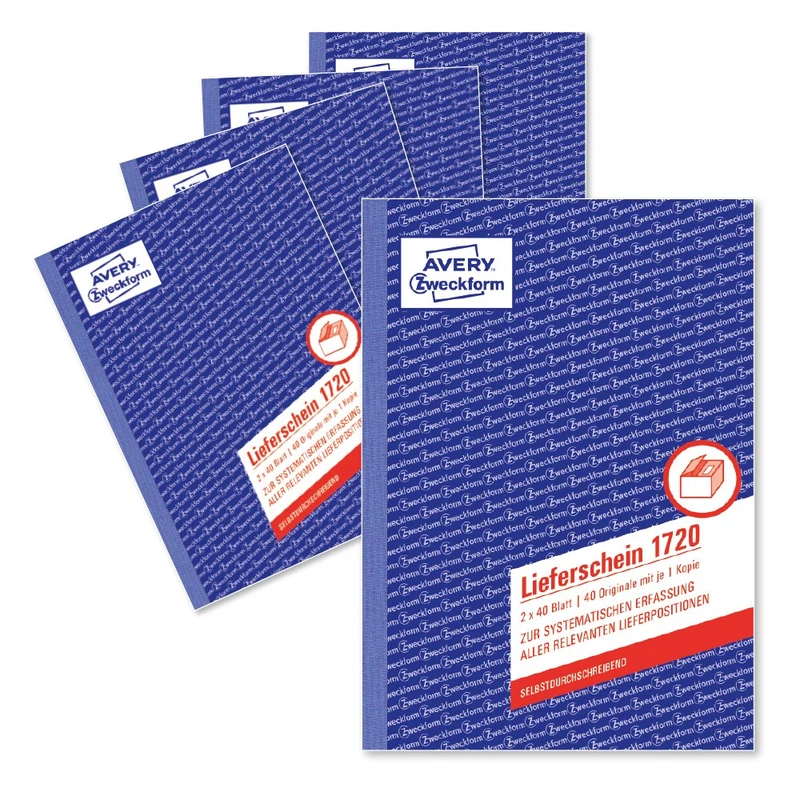 Avery Zweckform 1720-5 Delivery Note Pad A5 2x 40 Sheets