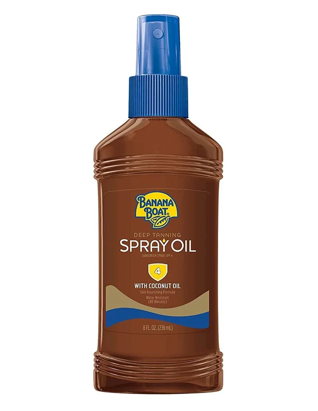 Banana Boat Dark Tanning Oil Spray SPF 4, 8 oz - Image 1
