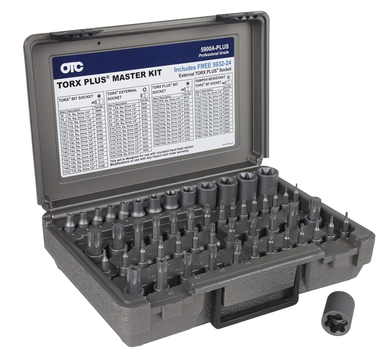 OTC 5900A 52-Piece Torx Socket Set - Master Square Drive
