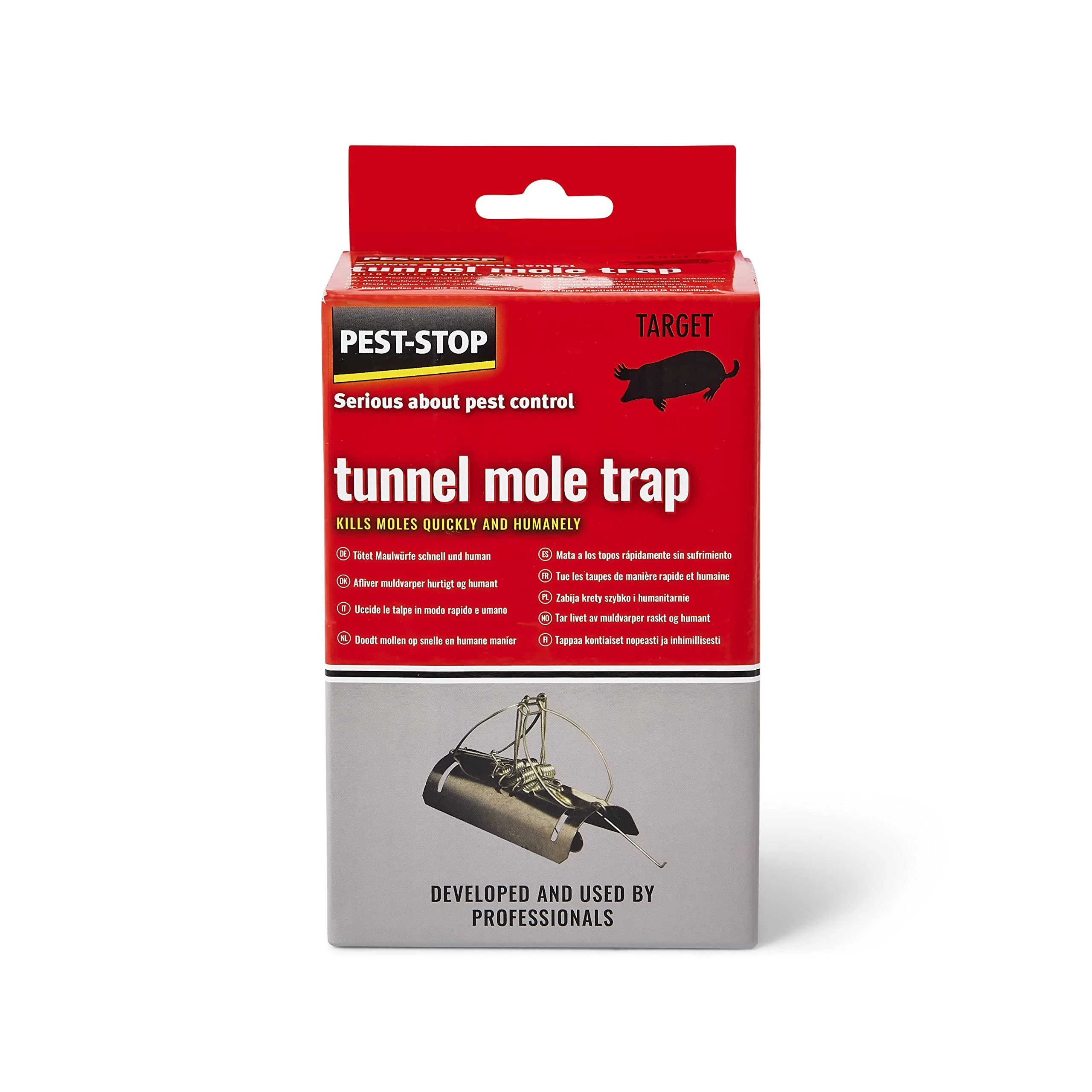 Pest-Stop Tunnel Mole Trap – Traditional Barrel Design – Dual Entry – 30% Stronger – Rust-Resistant – Reusable – Quick-Action – For Garden & Lawn Use