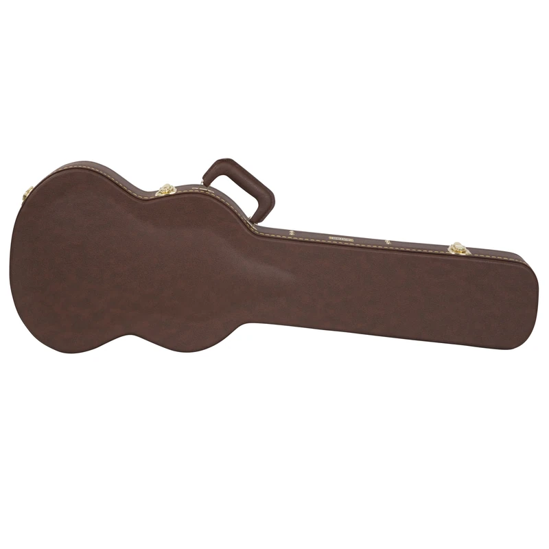 Gator GW-SG-BROWN SG Guitar Deluxe Wood Case, Brown