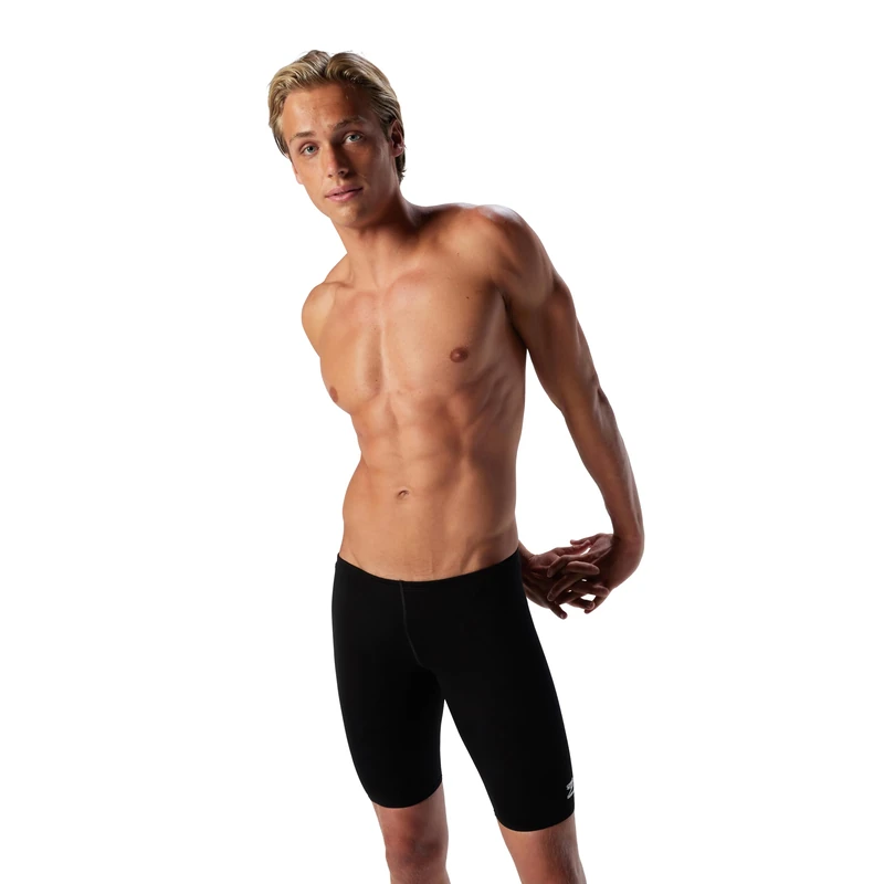 Speedo Men's Swimsuit Jammer Endurance+ Solid USA Adult Black