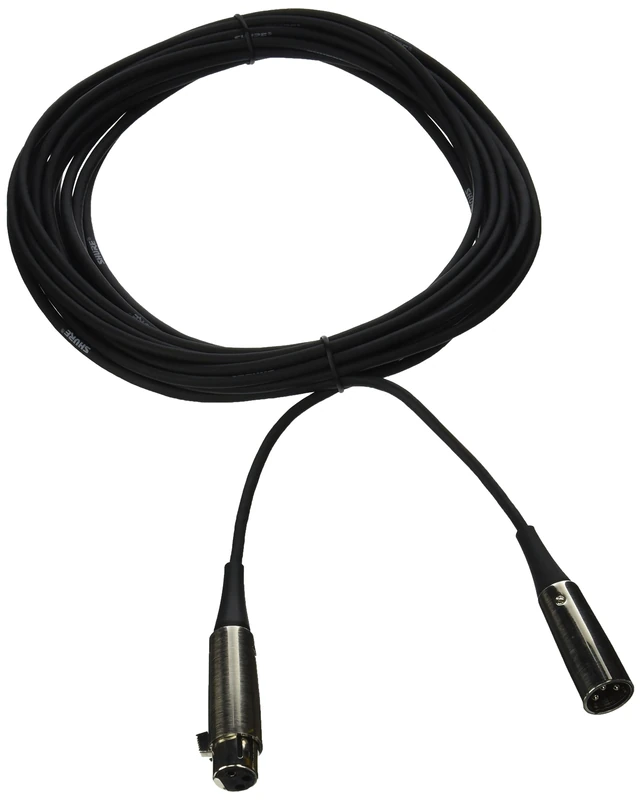 Shure C25F 25' Triple-Flex Chrome XLR Cable Connectors