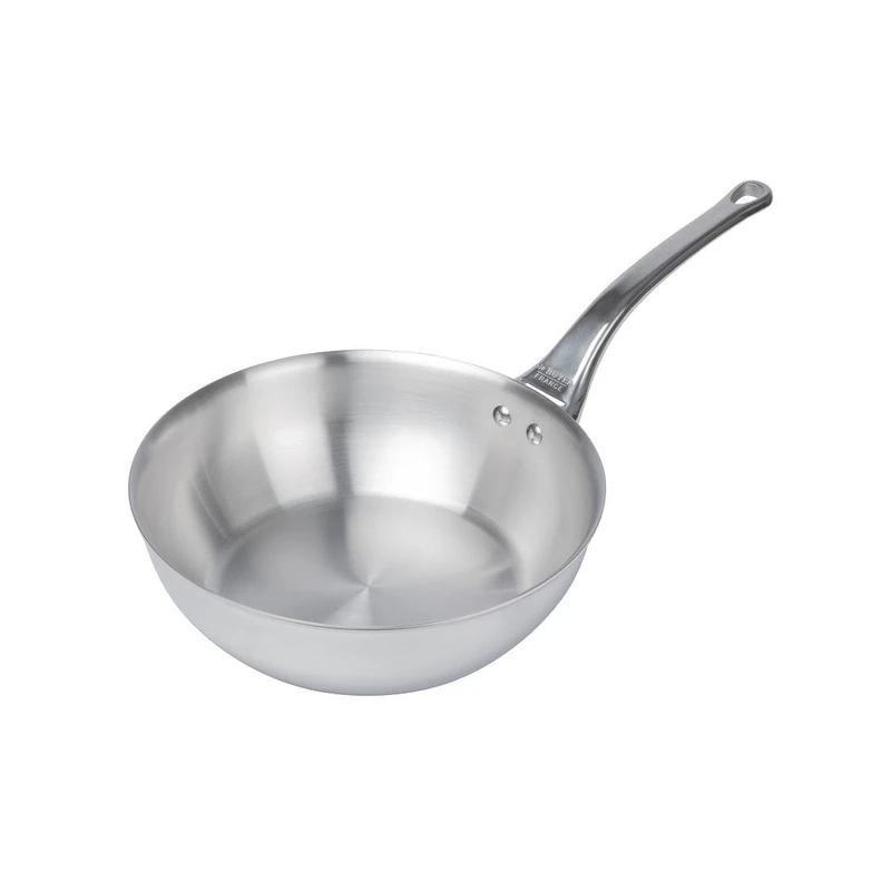 De Buyer 3736.24 Affinity Rounded Sauté Pan with Handle, 24 cm Diameter